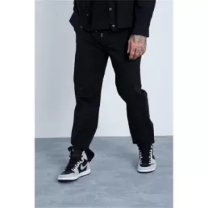 I Saw It First Black Straight Leg Pintuck Trousers - Black