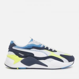 Puma Mens Rs X3 Twill Airmes Running Style Trainers - Puma White/Peacoat - UK 9