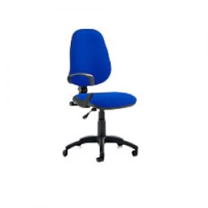 Task Office Chair Eclipse I Lever Blue With Fabric Loop Arms