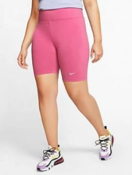 Nike NSW Leg-A-See Bike Shorts - Pink , Fuchsia, Size 22-24=2X, Women