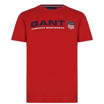 Gant Retro Shield T Shirt - Red