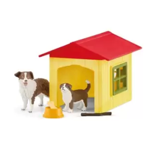 Schleich Farm World Friendly Dog House Toy Playset, 3 To 8 Years, Multi-Colour (42573)