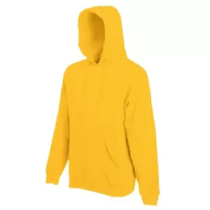 Fruit Of The Loom Mens Hooded Sweatshirt / Hoodie (XL) (Sunflower)