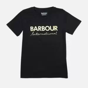 Barbour International Girls Garcia Tee - Black - L (10-11 Years)