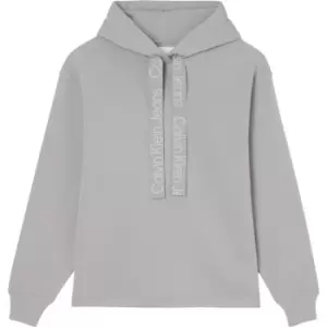 Calvin Klein Jeans Contrast Drawcords Hoodie - Grey