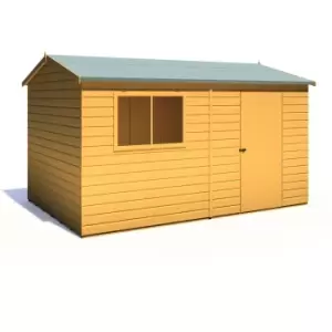 Shire Lewis 12 x 8ft Style C Reverse Apex Shed - Garden & Outdoor