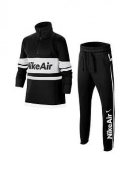 Nike Air Sportswear Older Boys Tracksuit - Black/White, Size XL, 15-16 Years