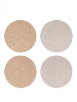 Premier Housewares Round Glitter Set Of 4 Placemats