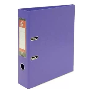 Office Lever Arch File Polypropylene Capacity 70mm A4 Purple Pack 10