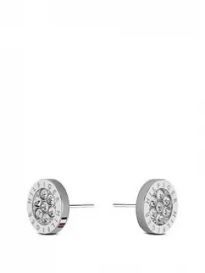 Tommy Hilfiger Multi Crystal Earring, Silver, Women