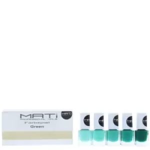 Mati Professional Nails 5 x 5ml Nail Polish Green