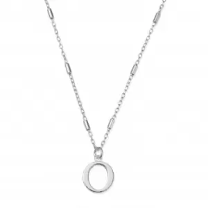 Iconic Initial O Silver Necklace SNCC4040O