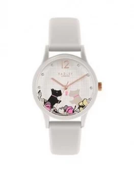 Radley Say It With Flowers Dial White Silicone Strap Ladies Watch