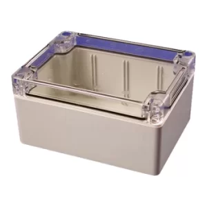 Hammond 1554F2GYCL Watertight PC Enclosure Clear Lid 120 x 90 x 60...