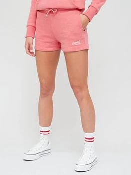 Superdry Orange Label Classic Jersey Shorts - Coral , Coral, Size 12, Women