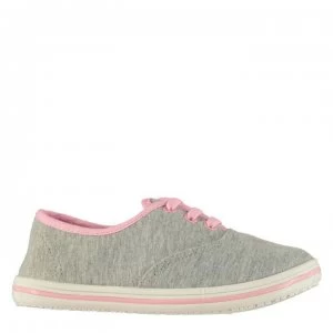 Slazenger Infants Canvas Pumps - Grey Marl/Pink