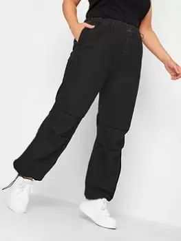 Yours Parachute Jean Flat Black, Size 32, Women