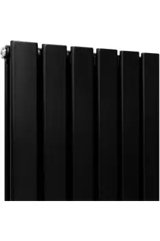 Designer Flat Panel Radiators Matt Black 1800mm x 420mm