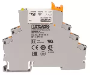 Phoenix Contact, 24V dc Coil Non-Latching Relay SPDT, 1mA Switching Current DIN Rail, Single Pole, 2903368