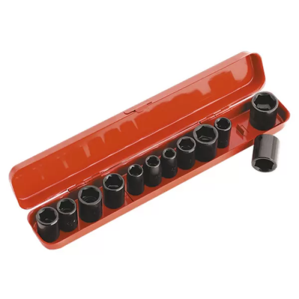 Genuine SEALEY AK682 Impact Socket Set 12pc 3/8Sq Drive Metric/Imperial