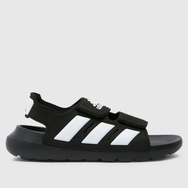 adidas Black & white altaswim 2.0 Junior sandals Black/white UK 11