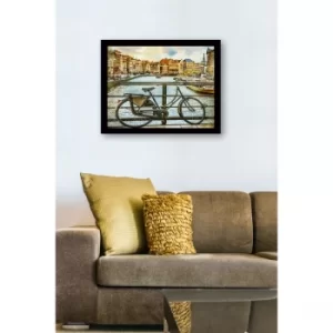 SC0762 Multicolor Decorative Framed MDF Painting