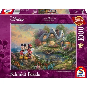 Thomas Kinkade: Disney Mickey & Minnie Sweetheart Cove (2021 Edition) - 1000 Pieces