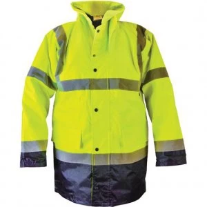 Scan Hi Vis Motorway Jacket Yellow / Black M