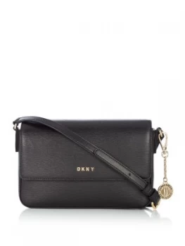 DKNY Sutton medium flap cross body bag Black