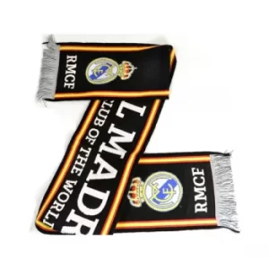 Real Madrid Black White Scarf Best Club of The World Scarf