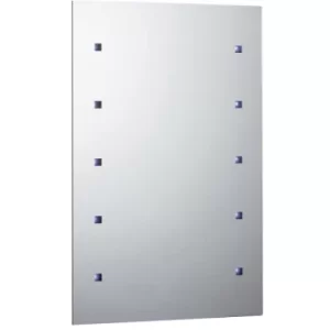 Rectangular 10 Light Battery Operated LED Mirror 300mm x 450mm