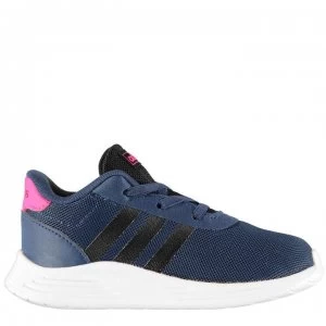 adidas Lite Racer 2 Infant Girls Trainers - Navy/Blk/Pink