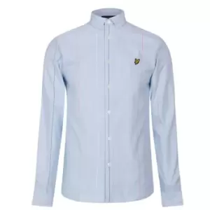 Lyle and Scott Lyle And Scott Vertical Stripe Shirt - Blue