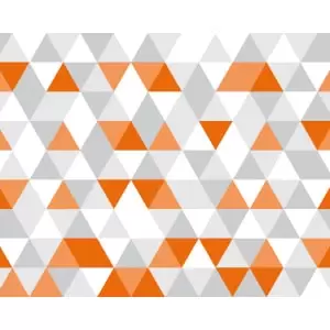 Origin Murals Geometric Tangerine Wall Mural - 3.5m x 2.8m