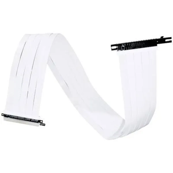 Lian Li PCIe Riser cable PCIe 1.0, PCIe 2.0, PCIe 3.0, PCIe 4.0 PCIe x16 socket, PCIe x16 plug 90cm White PW-PCIV-4-90W