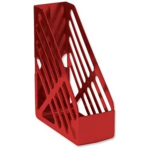 5 Star Office Magazine Rack File Foolscap Red