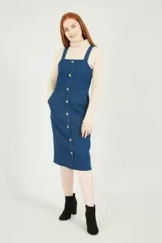 Denim Pinafore Dress