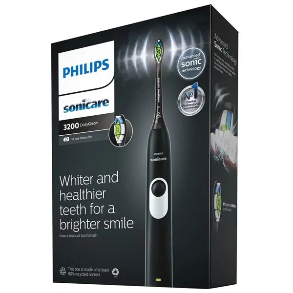 Philips Sonicare HX6221/20 DailyClean 3200 Sonic Black Electric Toothbrush