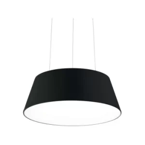 Ideal Lux LED Decorative Cylindrical Pendant Black, 3000K