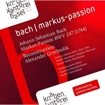 Alexander Grychtolik - Bach: Markus-passion CD