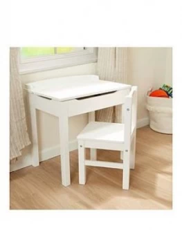 Melissa & Doug Wooden Lift Top Desk & Chair White