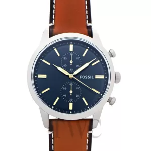 Fossil Men Townsman 44mm Chronograph Luggage Leather Watch