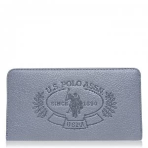 US Polo Assn Hailey Zip Around Purse - LIGHT Blue 213