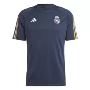 adidas Real Madrid Training Shirt 2023 2024 Adults - Blue