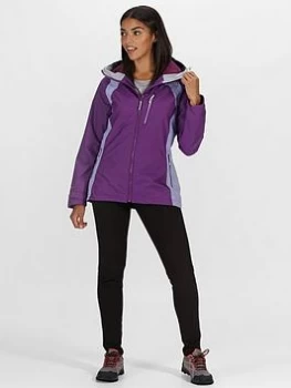 Regatta Highton Waterproof Jacket - Plum, Plum, Size 14, Women