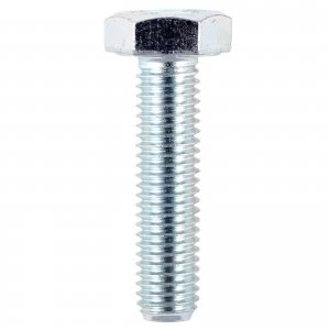 Hexagon High Tensile Set Screw Zinc Plated M12 25mm Pack of 100