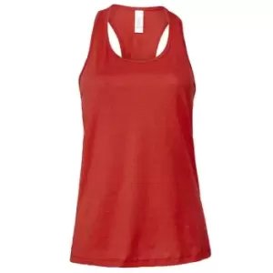 Bella + Canvas Womens/Ladies Racerback Tank Top (S) (Red)