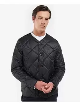 Barbour Liddesdale Lightweight Quilt Jacket - Black, Size XL, Men