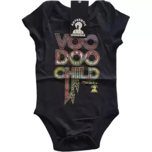 Jimi Hendrix - Voodoo Child Kids 24 Months Baby Grow - Black