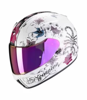 Scorpion Exo-390 Chica Full Face Motorcycle Helmet Pink